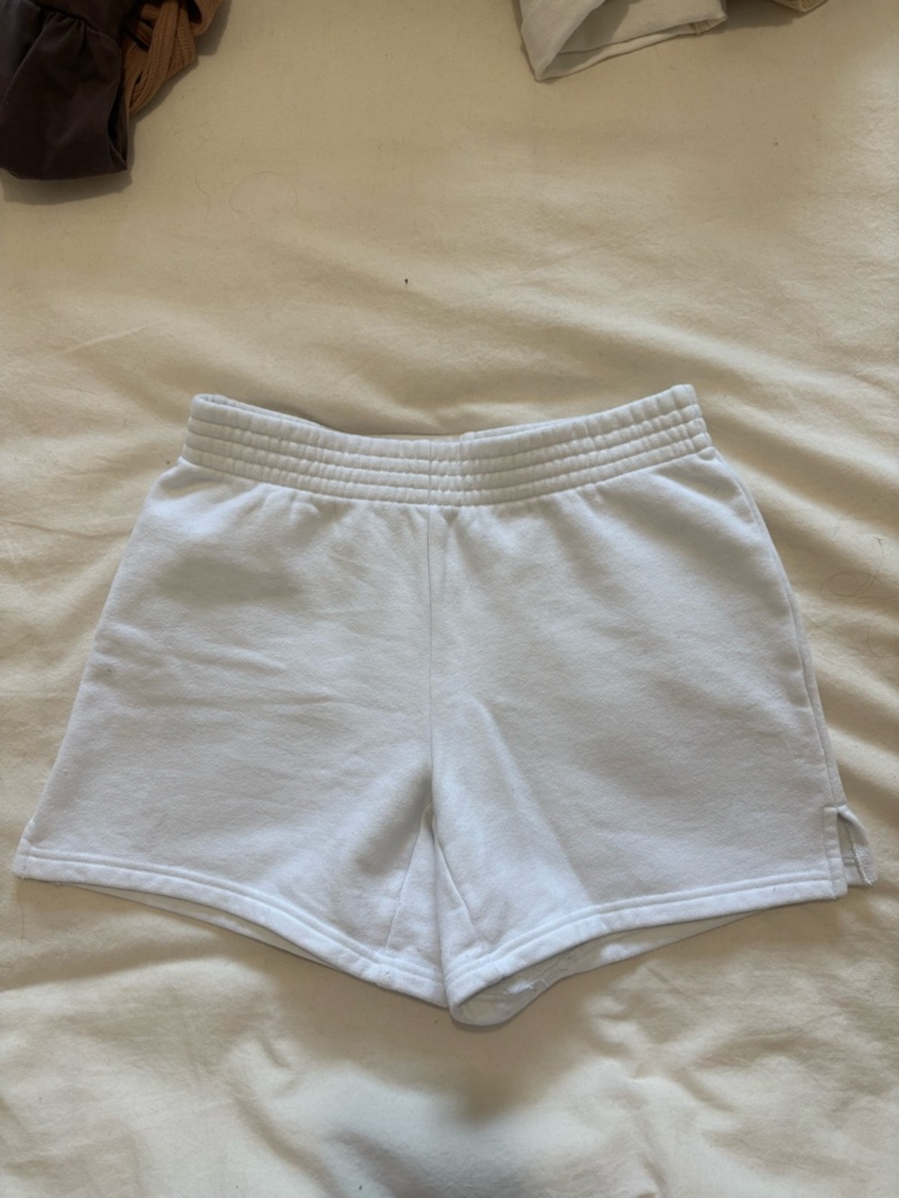 Aritzia TNA White Perfect Sweatshorts